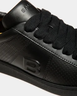 Adrien Brody Travel Collection Sneaker In Black Leather