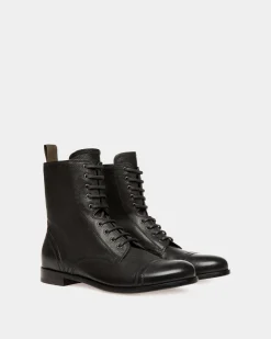 Adrien Brody Travel Collection Bootie In Black Leather