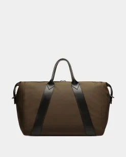 Adrien Brody Travel Collection Weekender In Military Green And Black Nylon