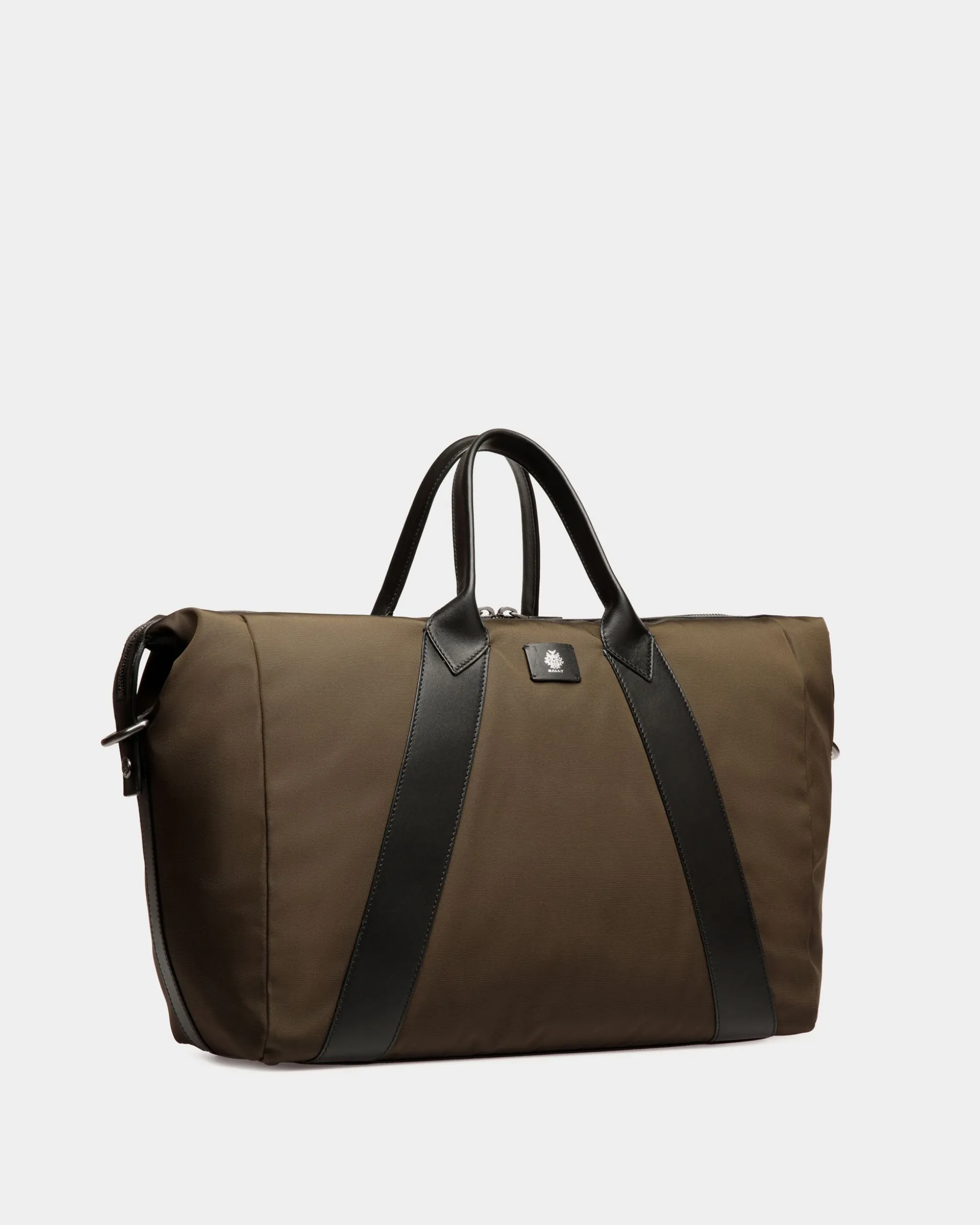 Adrien Brody Travel Collection Weekender In Military Green And Black Nylon