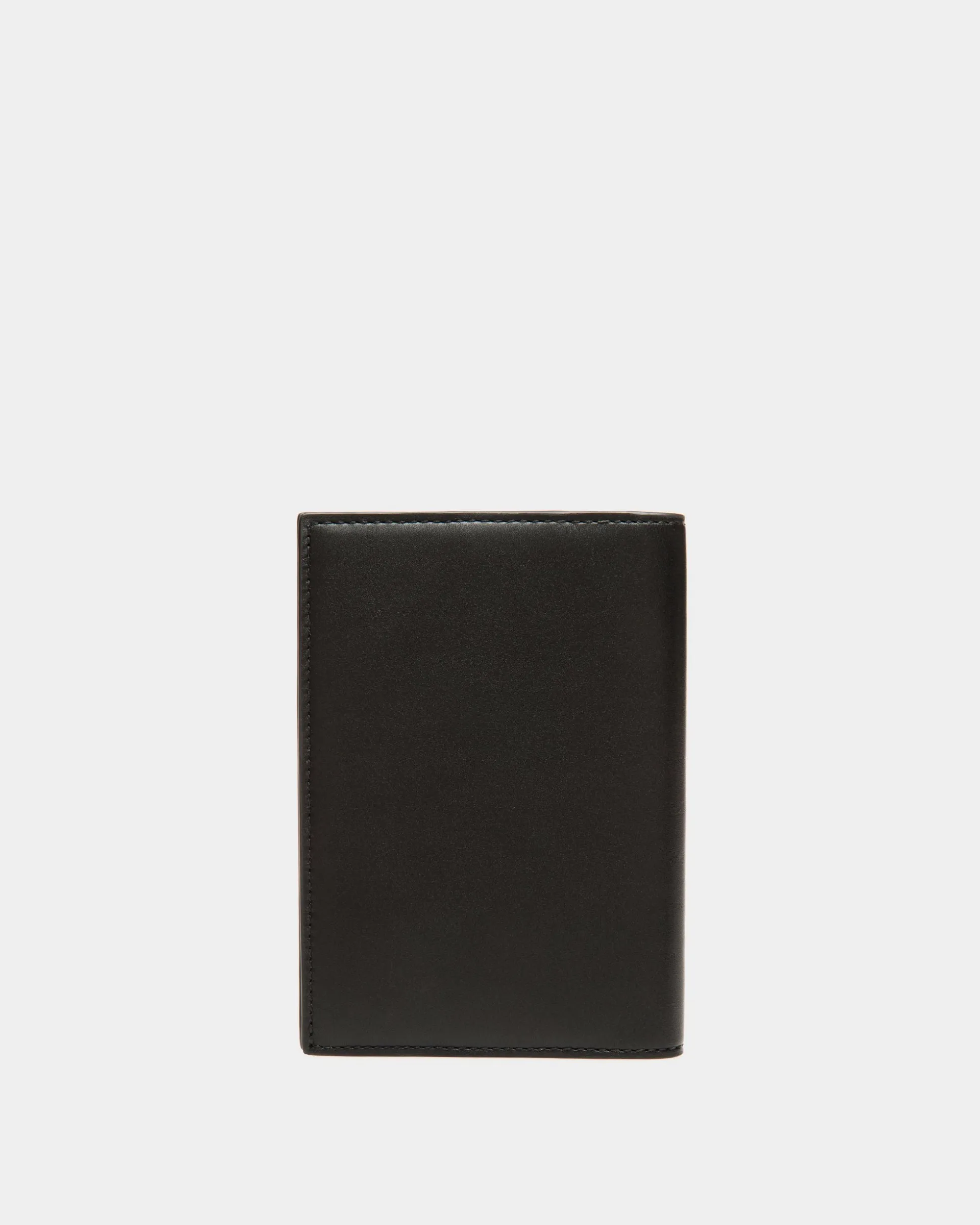 Adrien Brody Travel Collection Passport Case In Black And Yellow Leather