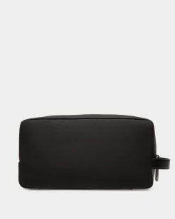 Adrien Brody Travel Collection Washbag In Black And Yellow Nylon