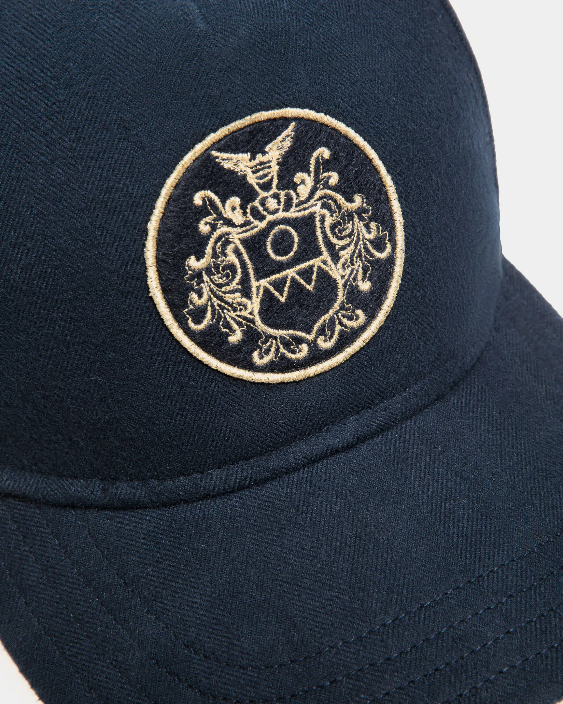 Adrien Brody Travel Collection Baseball Hat In Navy Blue Cotton