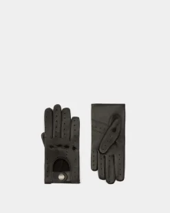 Adrien Brody Travel Collection Gloves In Black Leather