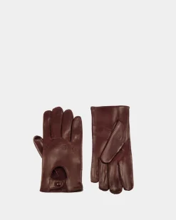 Adrien Brody Travel Collection Gloves In Brown Leather