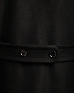 Adrien Brody Travel Collection Peacot In Black Wool Blend