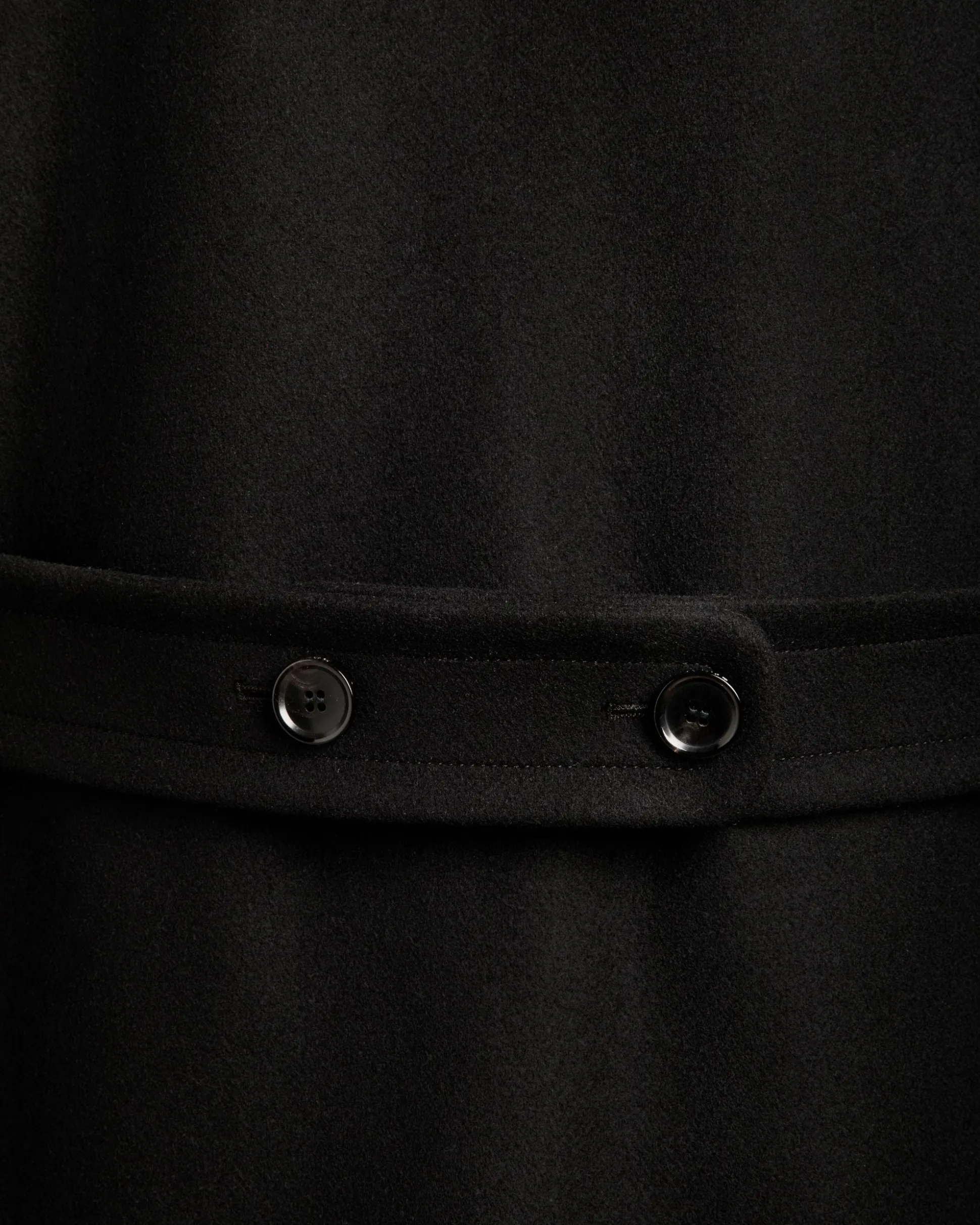 Adrien Brody Travel Collection Peacot In Black Wool Blend