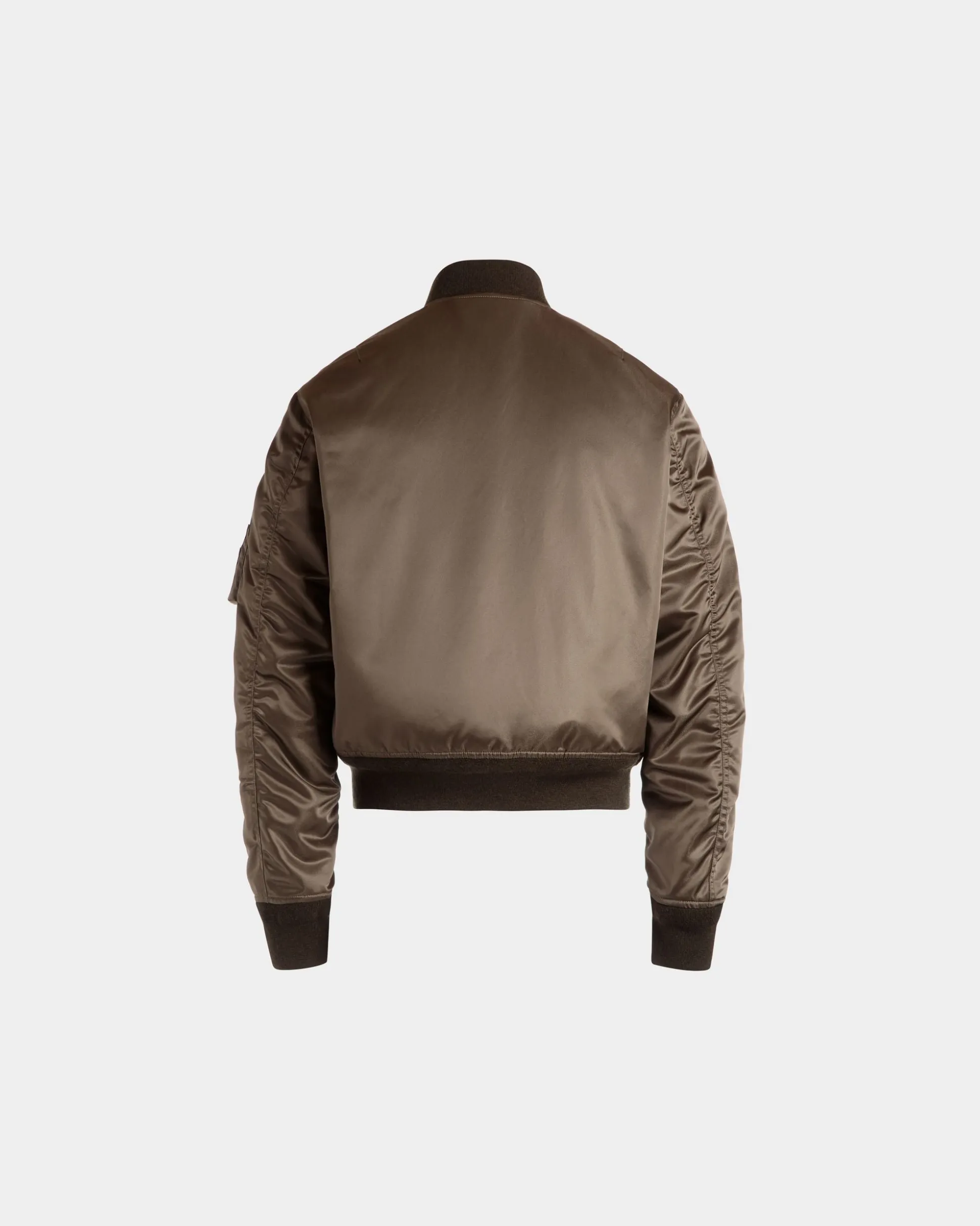 Adrien Brody Travel Collection Bomber In Military Green Nylon