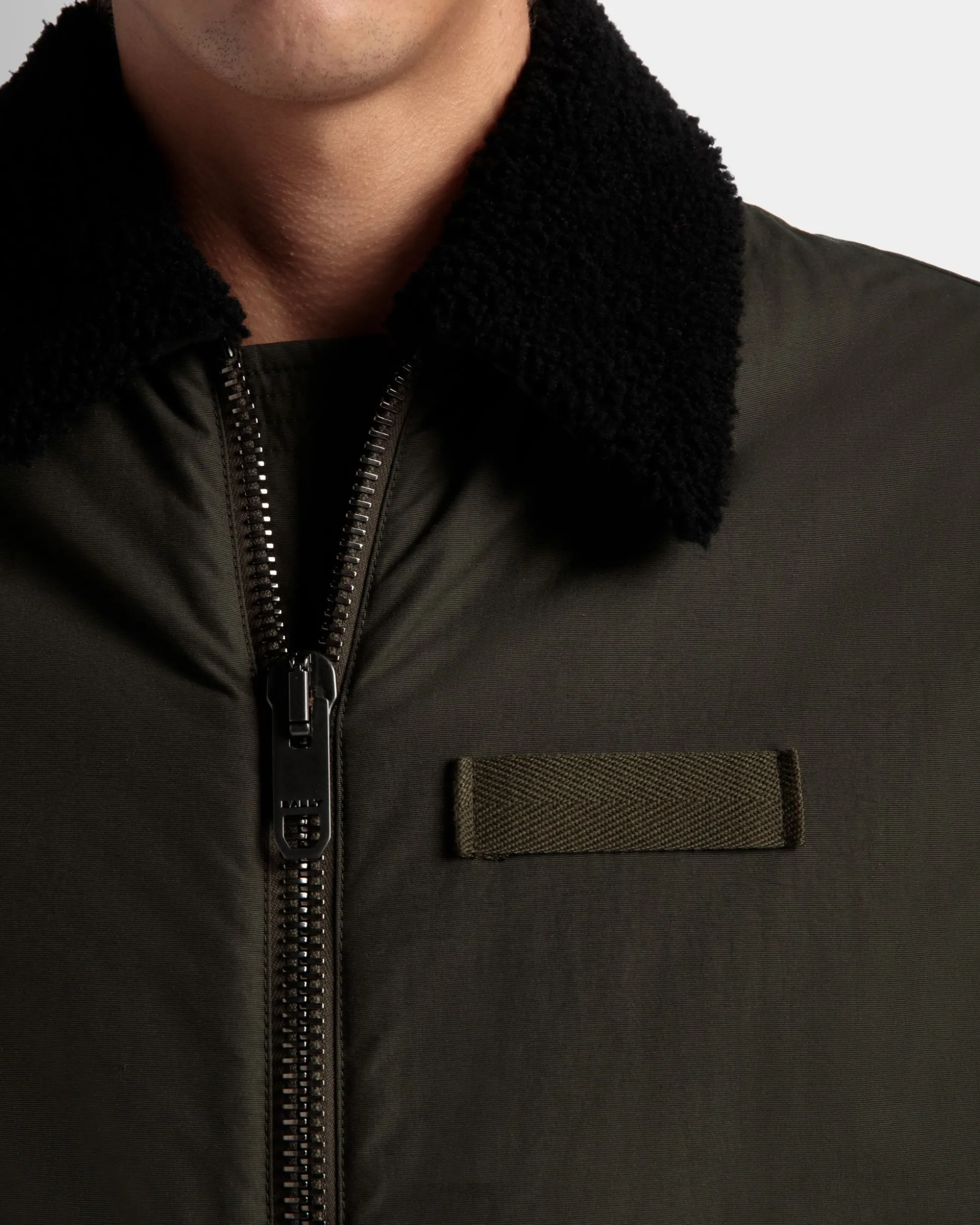 Adrien Brody Travel Collection Blouson In Olive Green Nylon