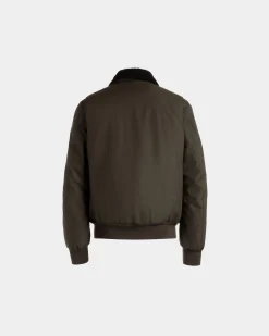 Adrien Brody Travel Collection Blouson In Olive Green Nylon