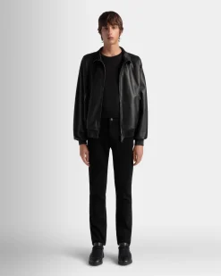Adrien Brody Travel Collection Blouson In Black Leather