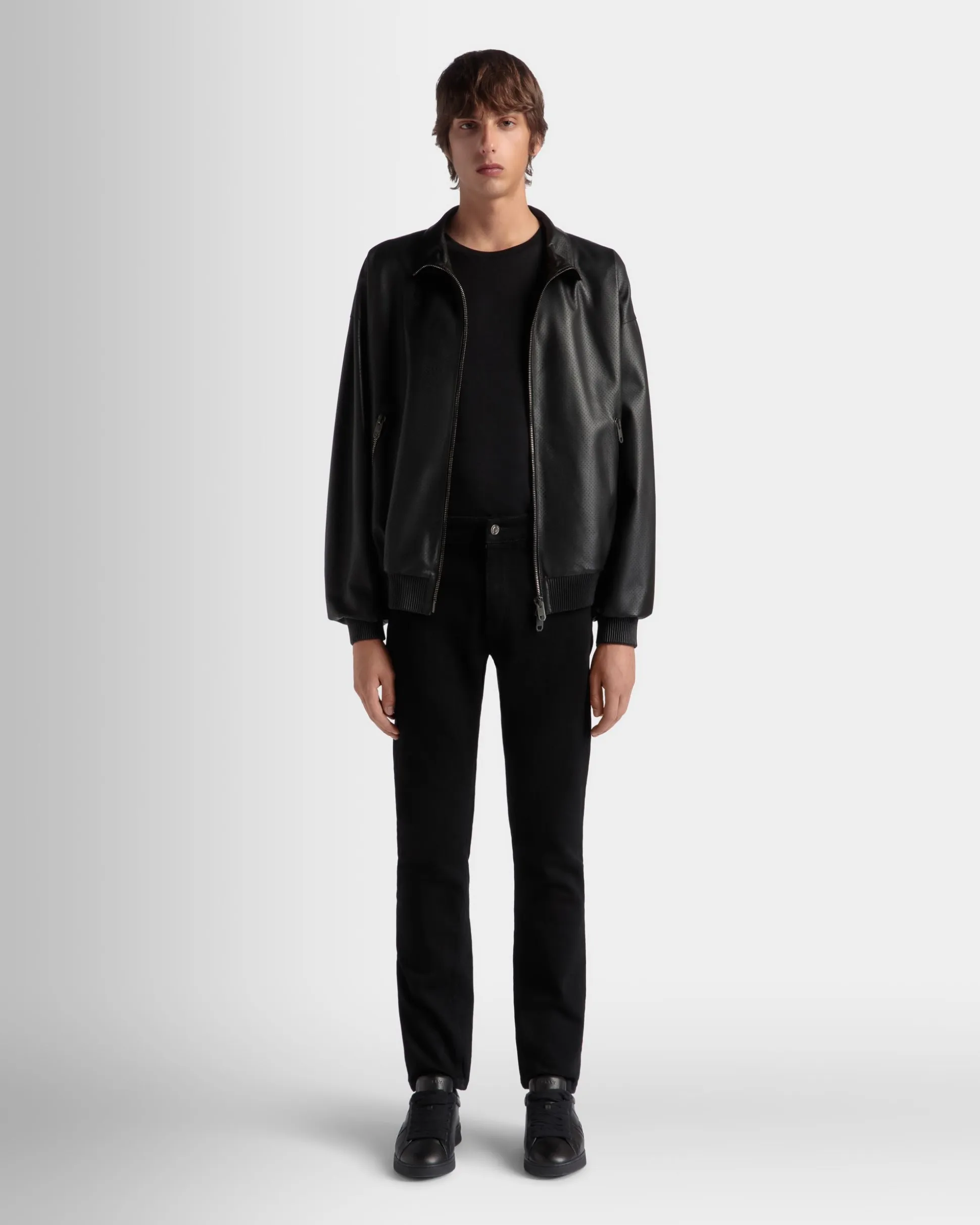 Adrien Brody Travel Collection Blouson In Black Leather