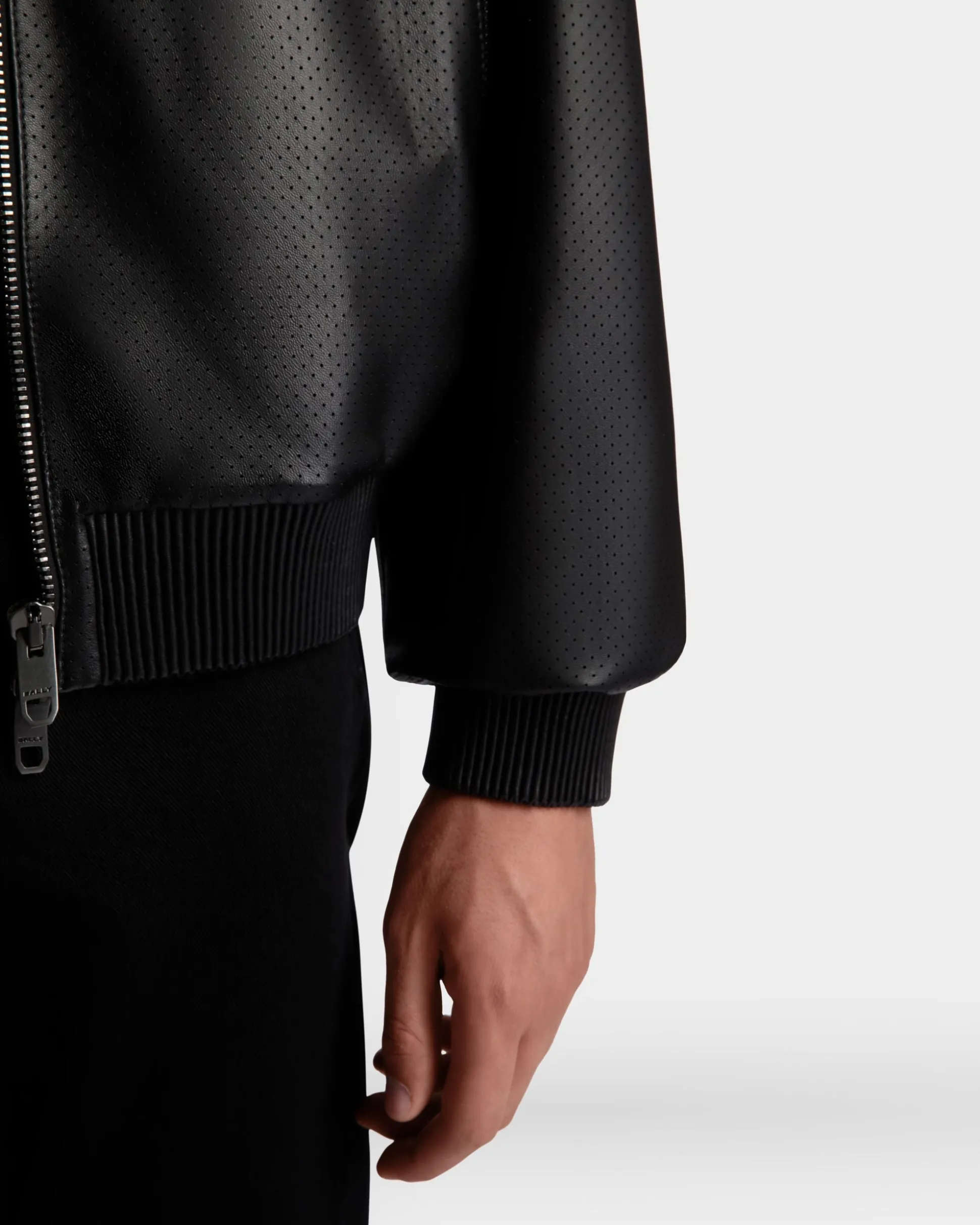 Adrien Brody Travel Collection Blouson In Black Leather