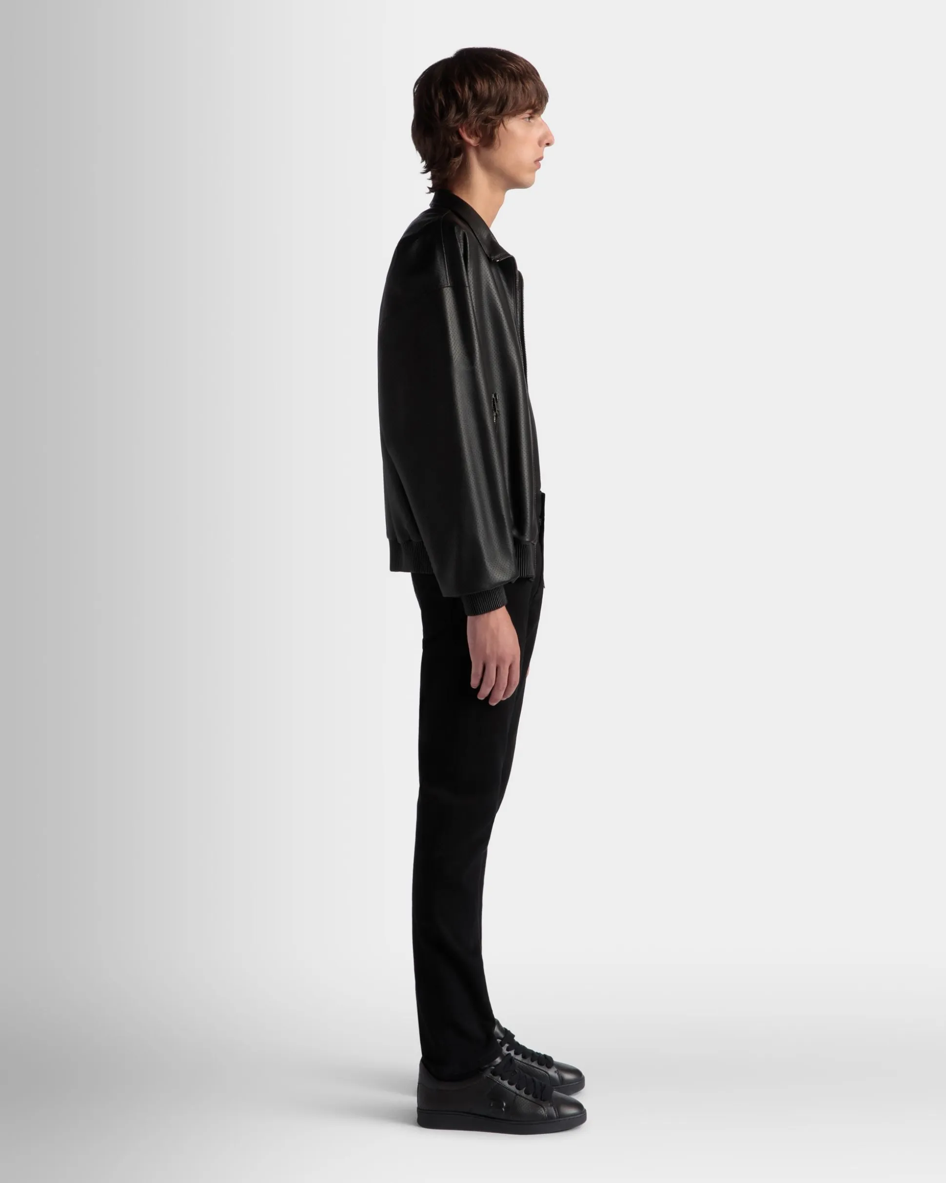 Adrien Brody Travel Collection Blouson In Black Leather