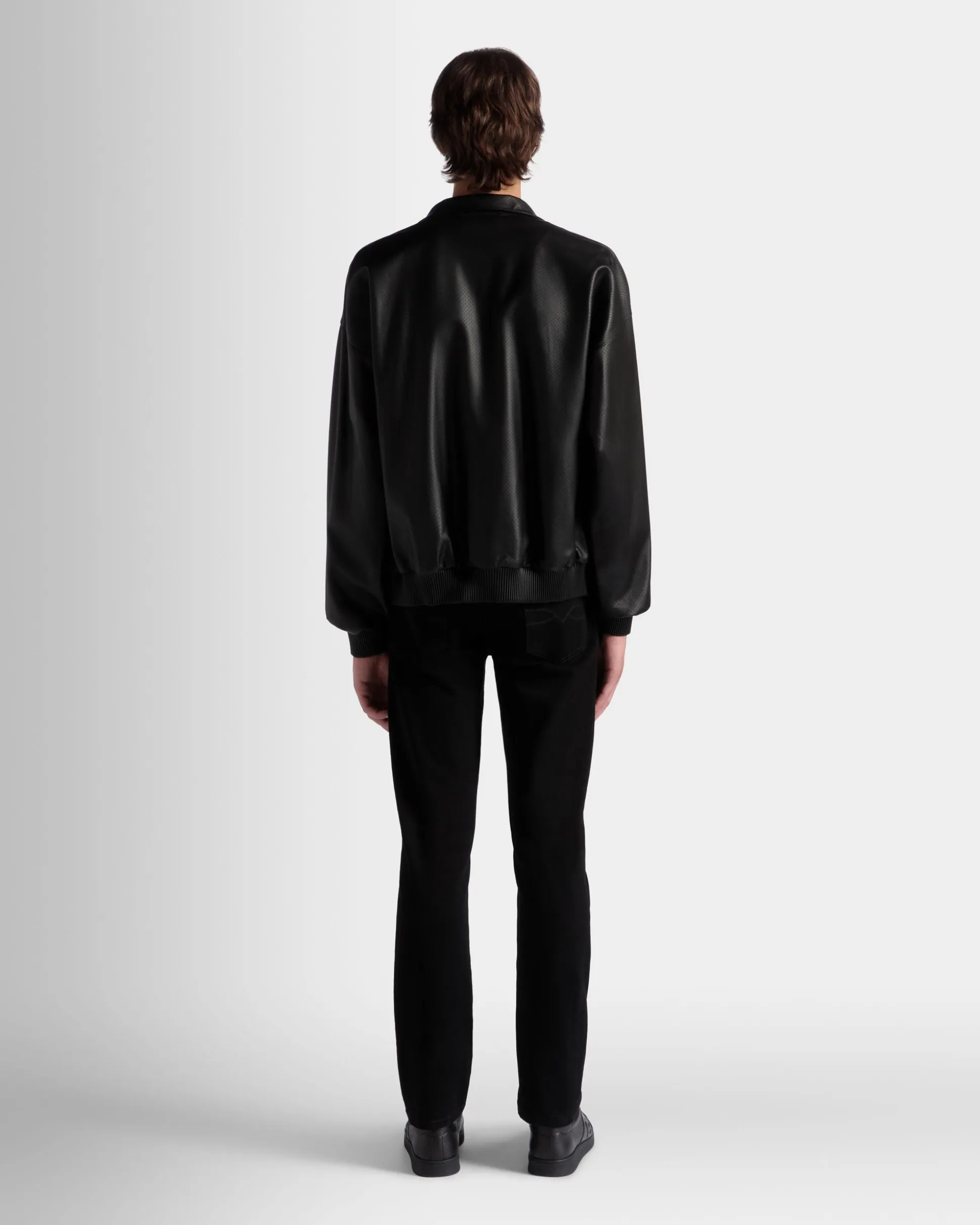 Adrien Brody Travel Collection Blouson In Black Leather