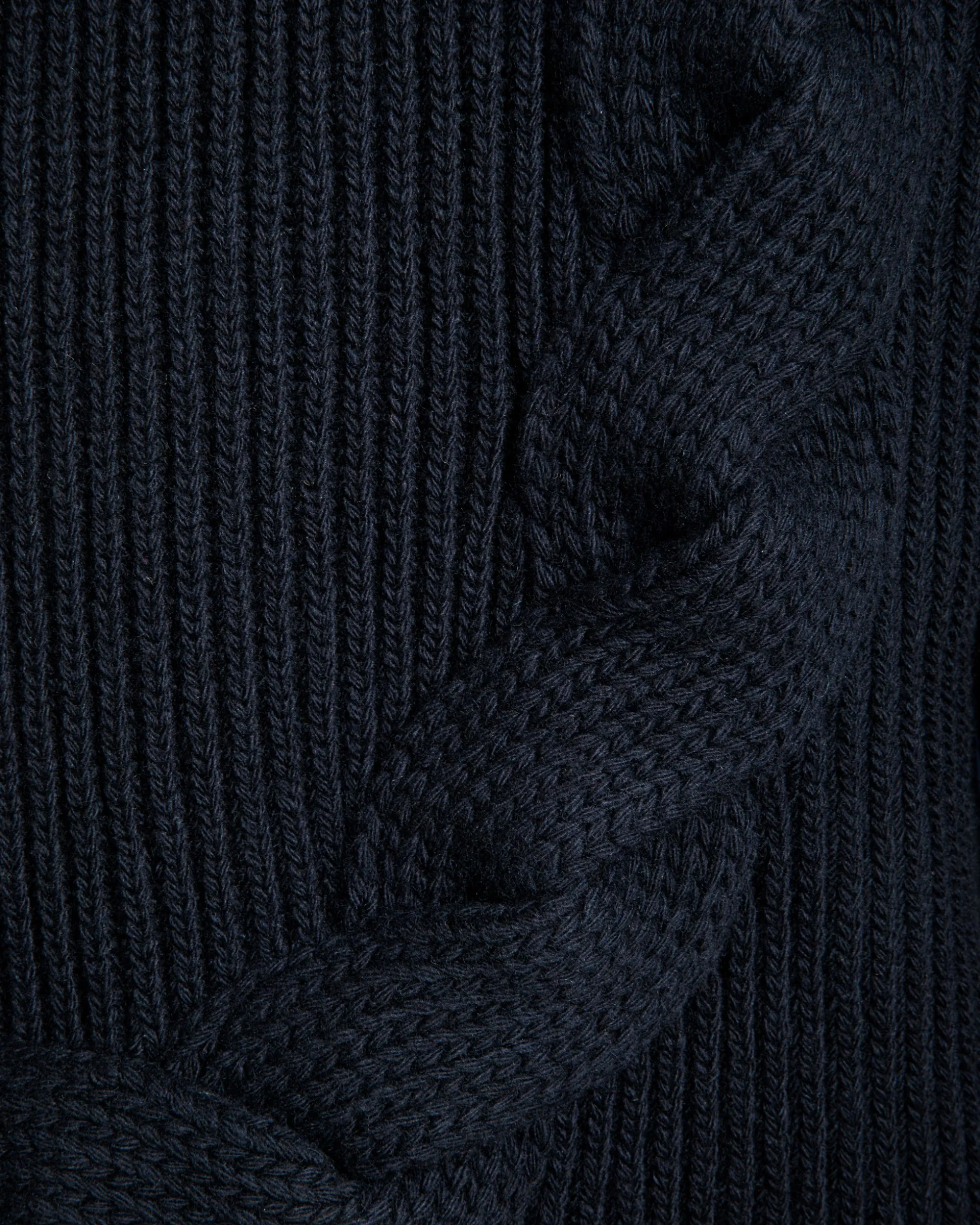 Adrien Brody Travel Collection Crewneck Sweater In Navy Blue Wool