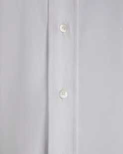Adrien Brody Travel Collection Long Sleeve Shirt In White Cotton