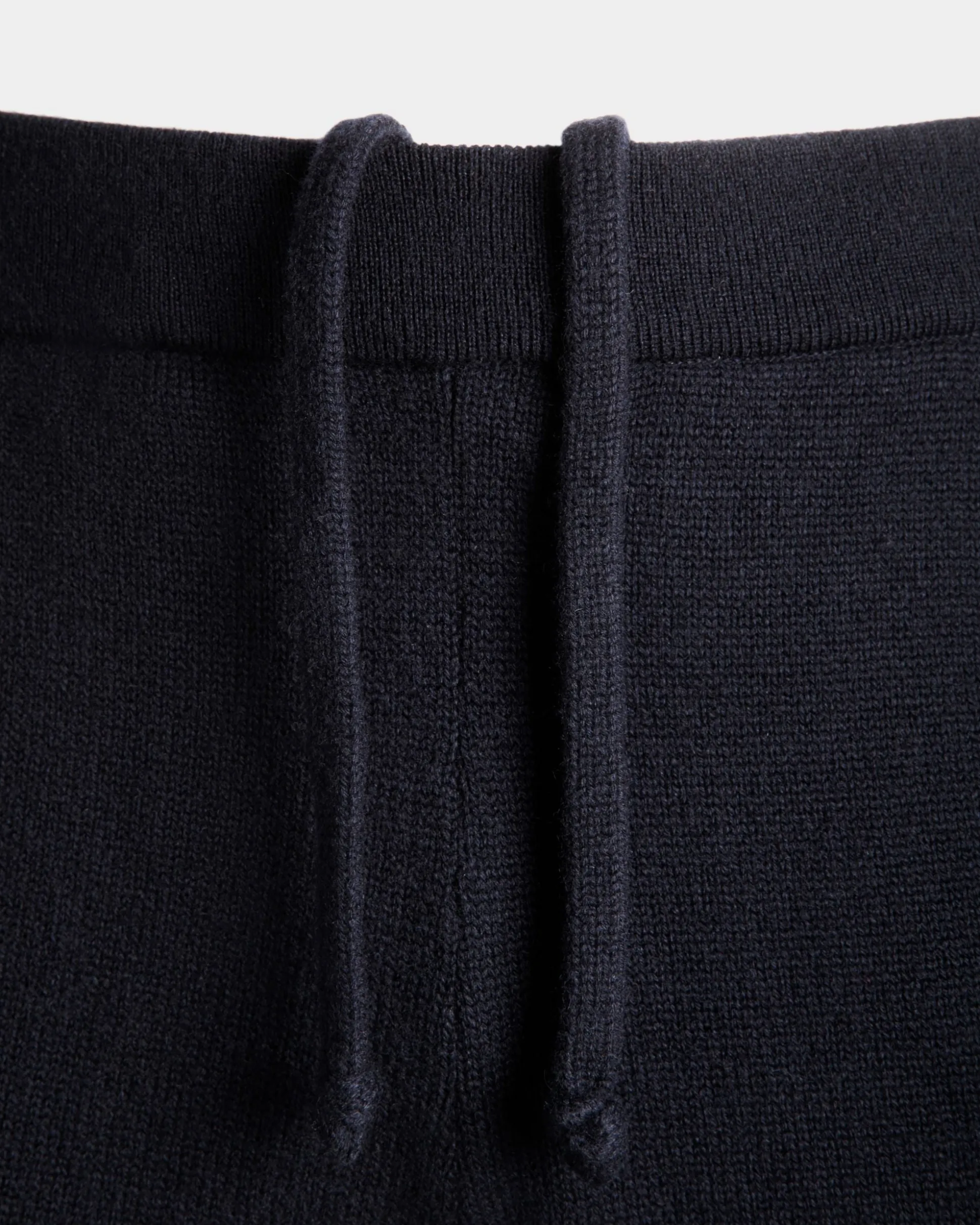 Adrien Brody Travel Collection Sweatpants In Navy Blue Wool Blend