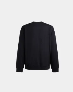 Adrien Brody Travel Collection Crewneck Sweatshirt In Navy Blue Cashmere Blend