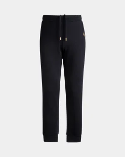 Adrien Brody Travel Collection Sweatpants In Navy Blue Cashmere Blend
