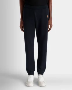 Adrien Brody Travel Collection Sweatpants In Navy Blue Cashmere Blend