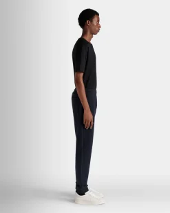 Adrien Brody Travel Collection Sweatpants In Navy Blue Cashmere Blend