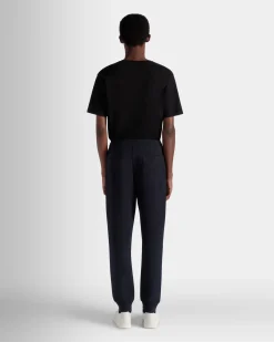 Adrien Brody Travel Collection Sweatpants In Navy Blue Cashmere Blend
