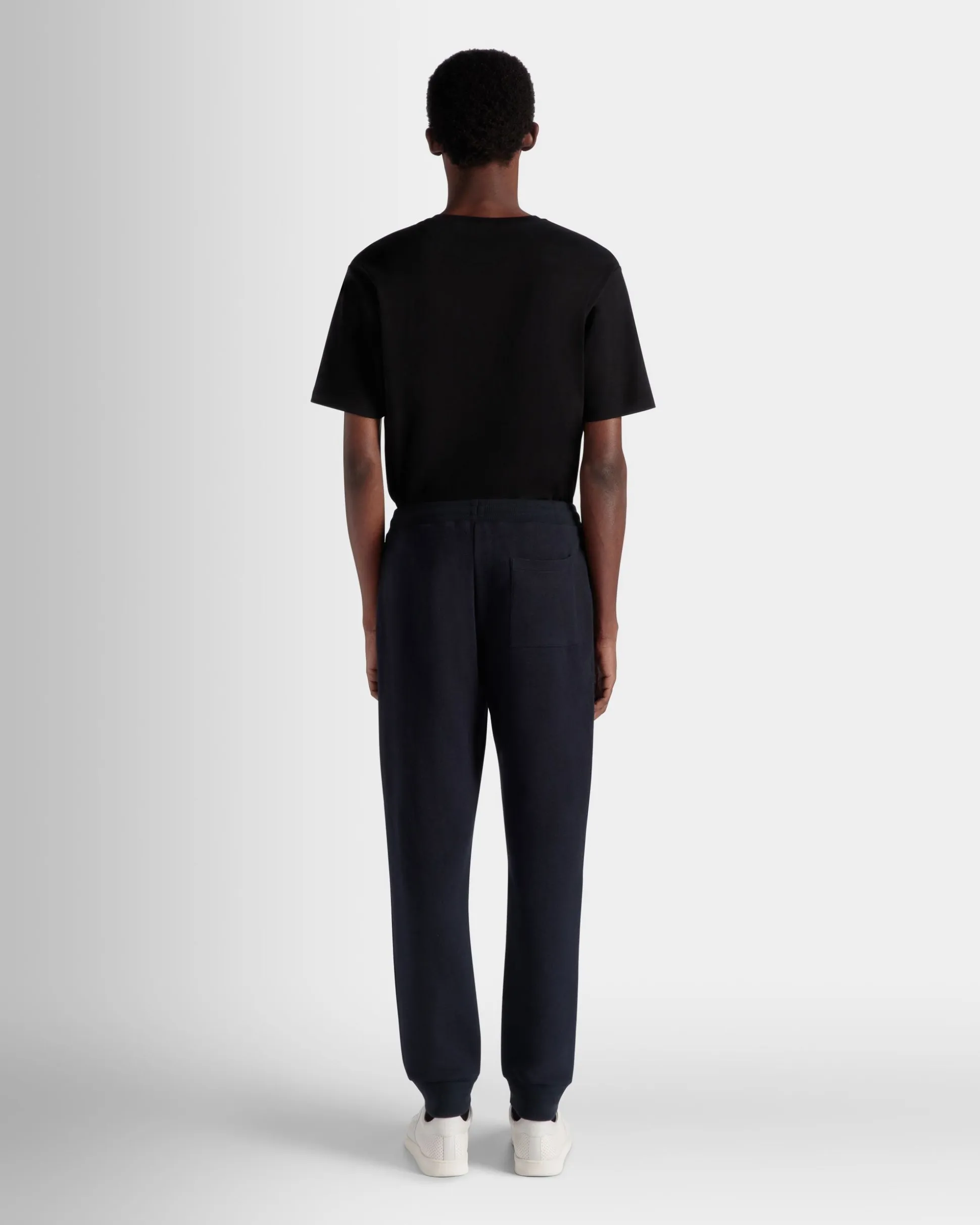Adrien Brody Travel Collection Sweatpants In Navy Blue Cashmere Blend