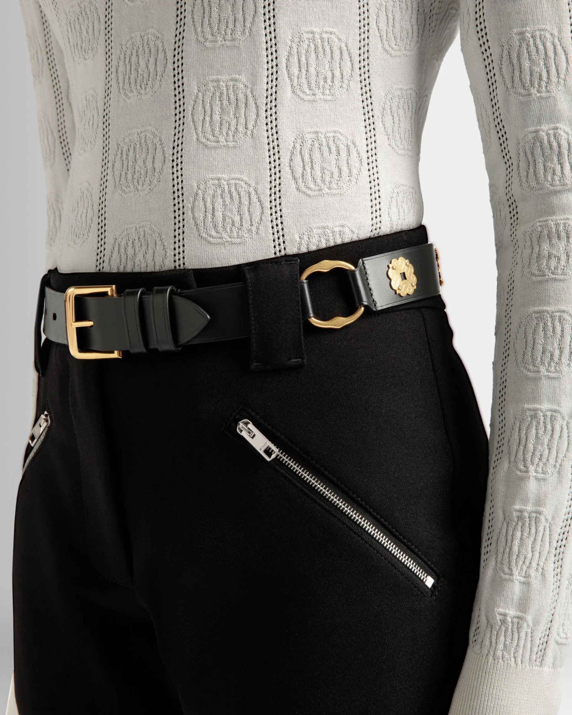 Arkle 95 cm Belt in Black Leather