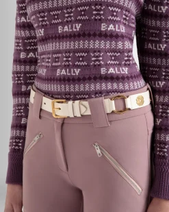 Arkle 95 cm Belt in White Leather