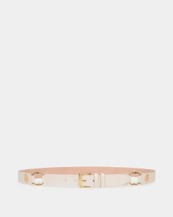 Arkle 105 cm Belt in White Leather
