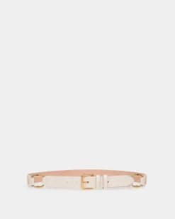 Arkle 85 cm Belt in White Leather