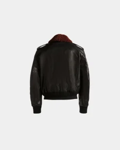 Aviator Jacket In Black Leather
