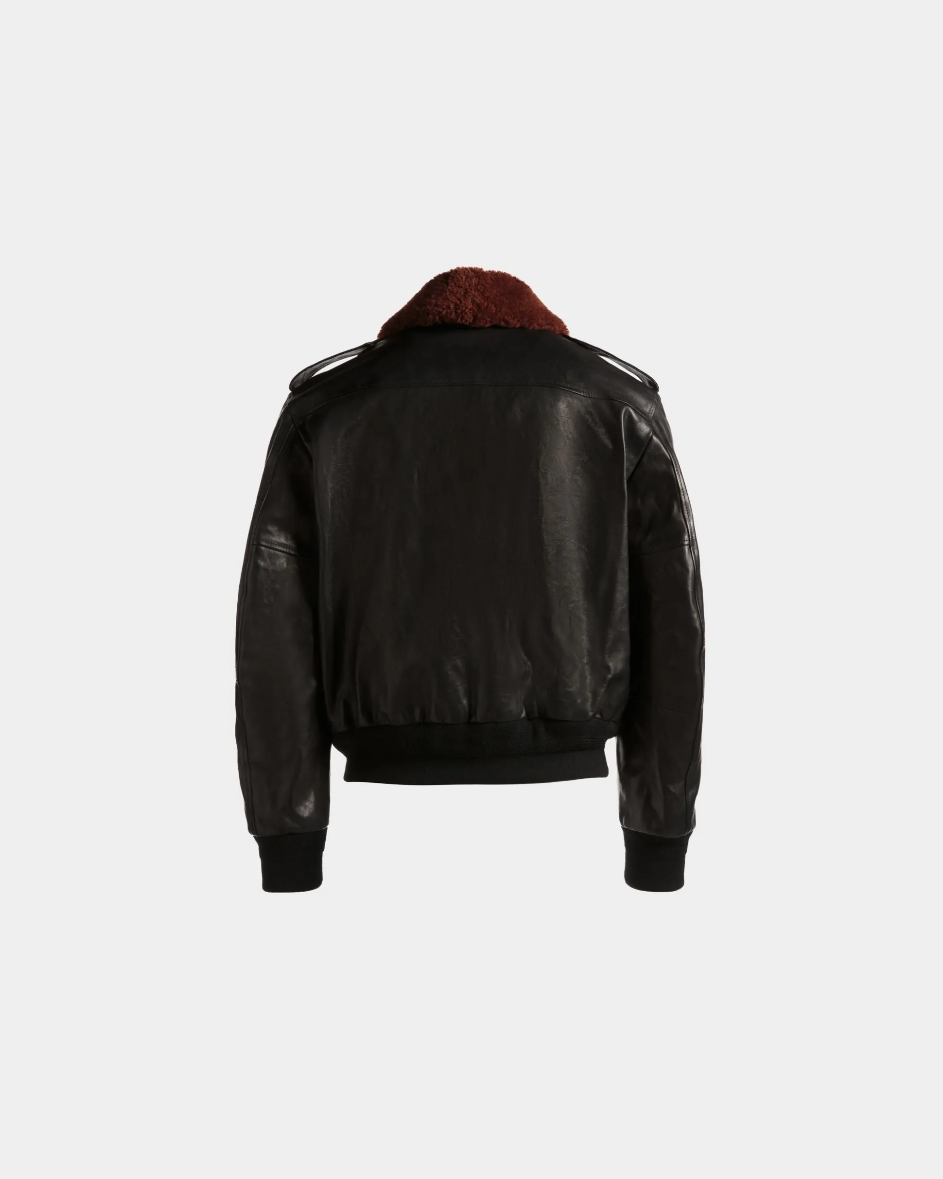 Aviator Jacket In Black Leather