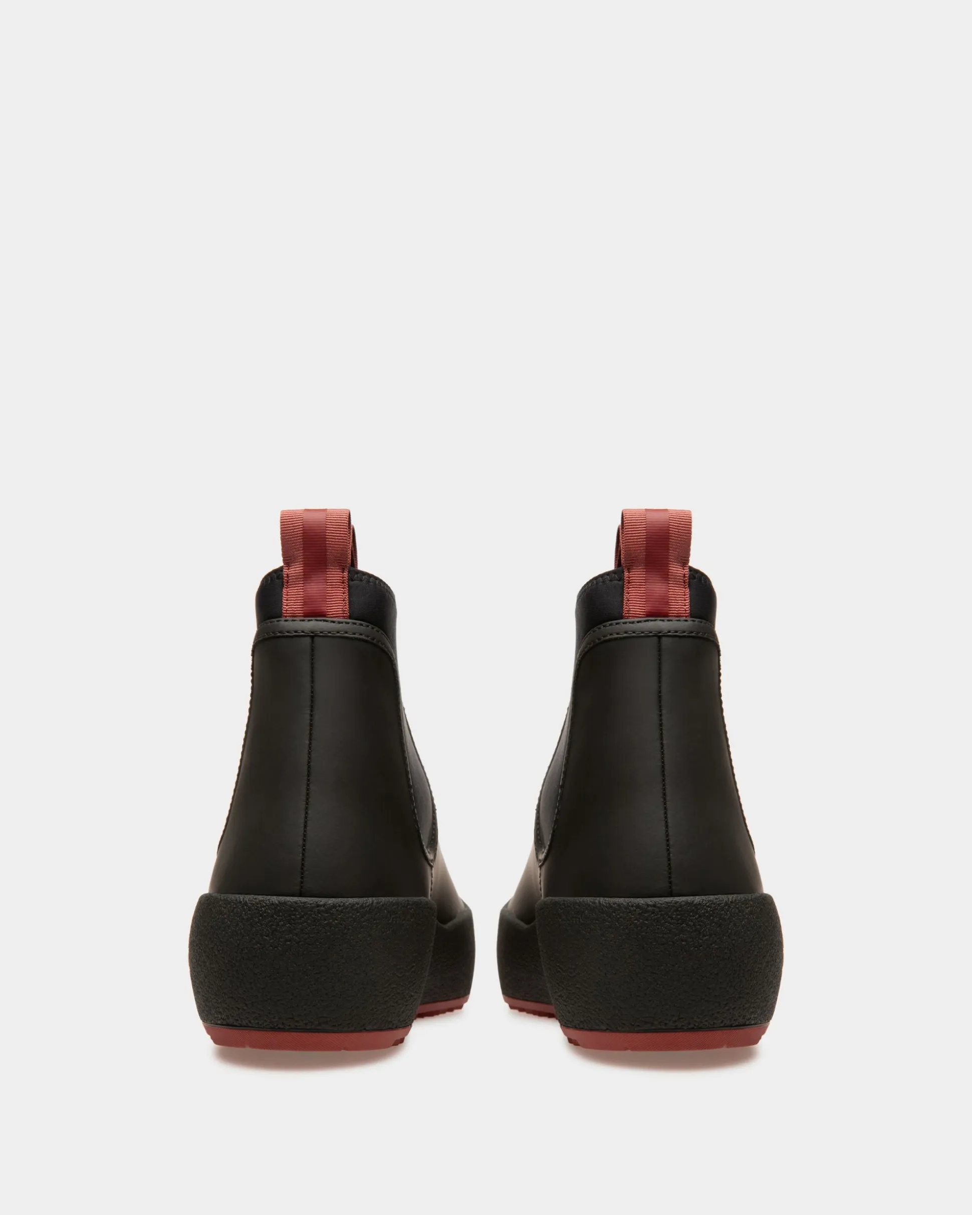 Bally Curling Booties In Black Leather
