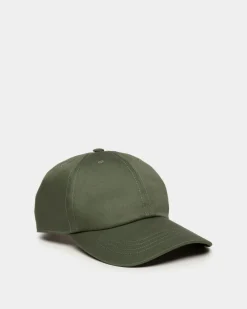 Baseball Hat With Bally Crest Logo In Military Green Cotton