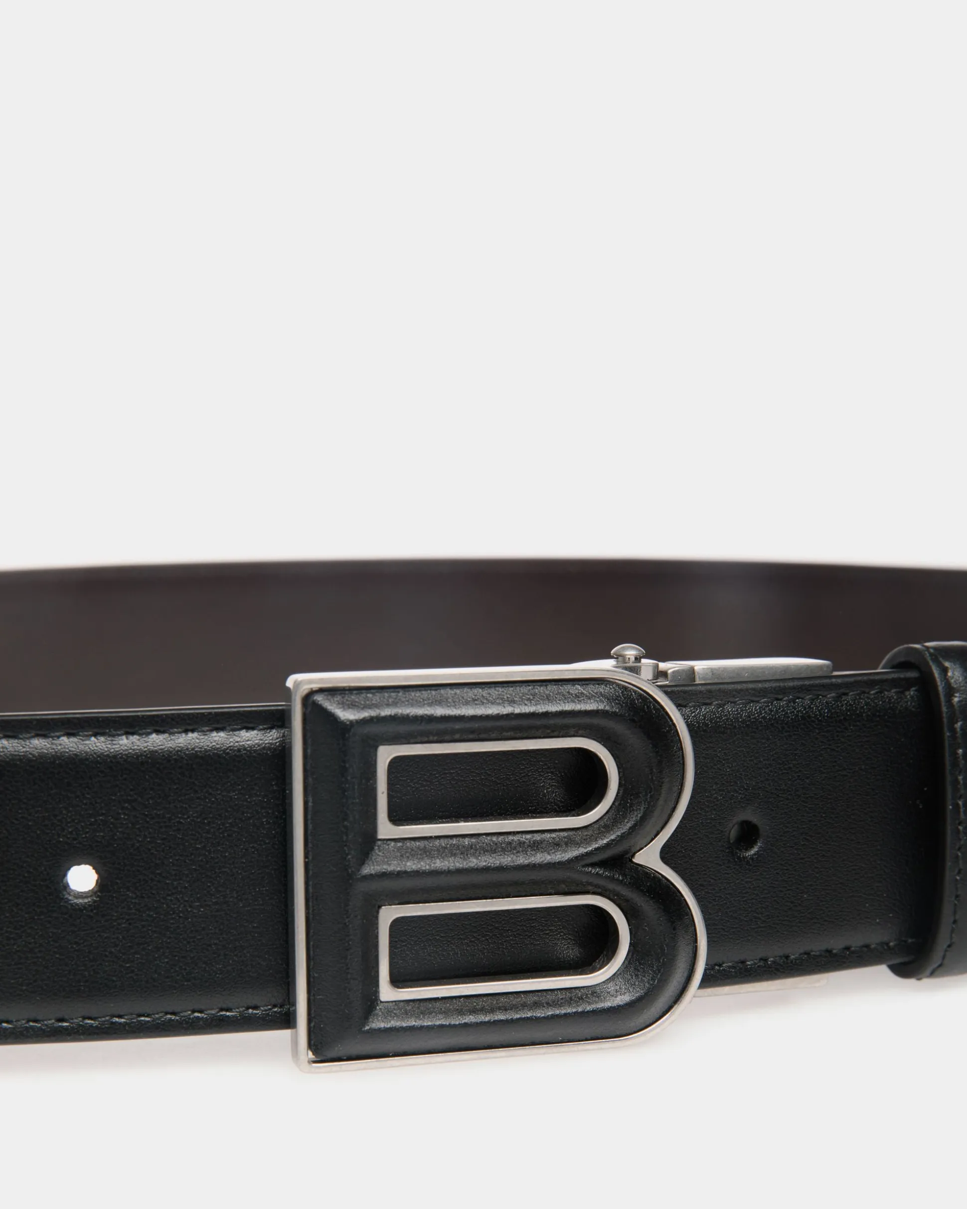 B Bold 35mm Reversible And Adjustable Belt In Black And Brown Leather