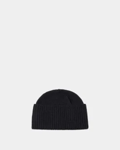 Beanie In Navy Blue Cashmere