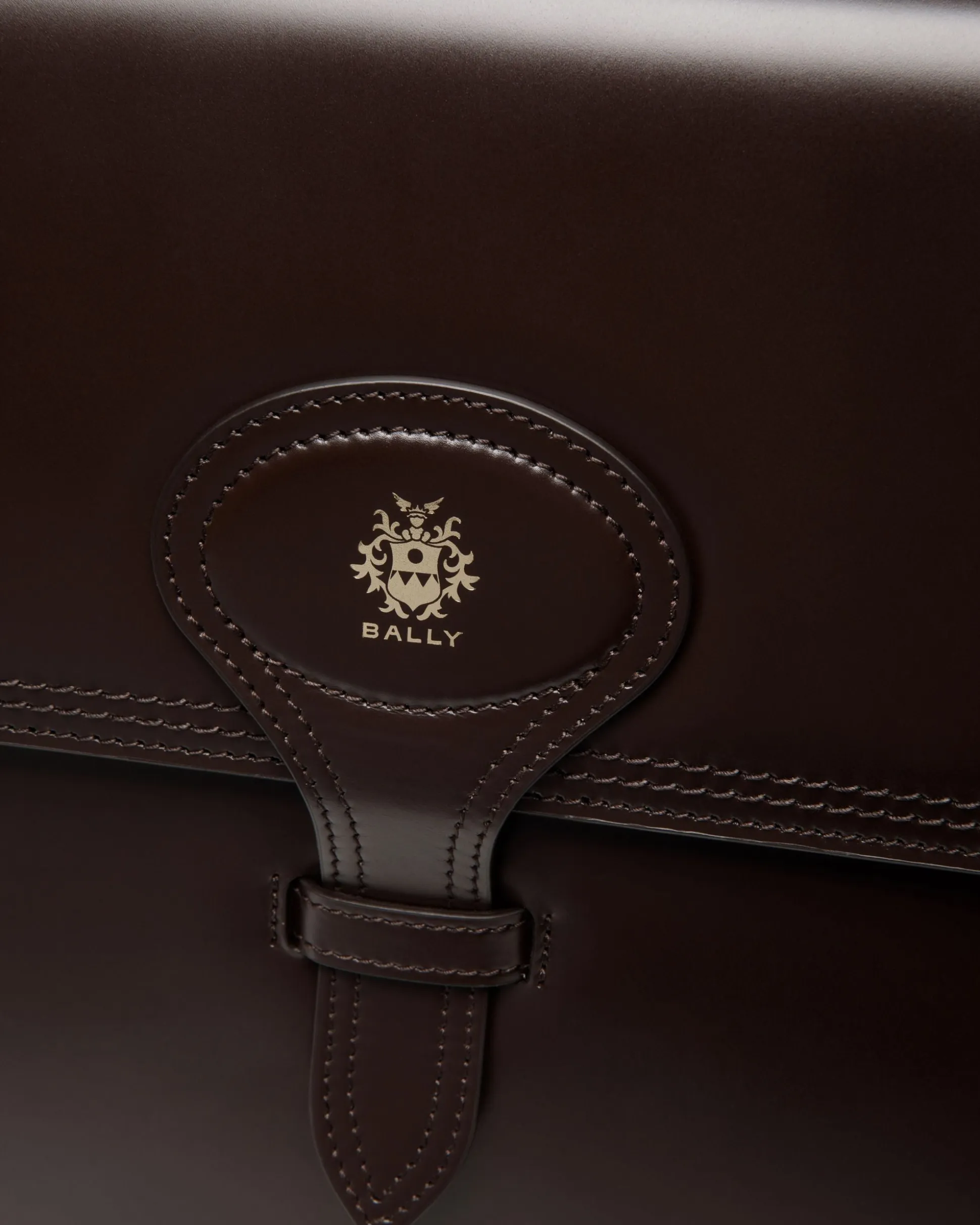 Beckett Briefcase In Ebano Leather