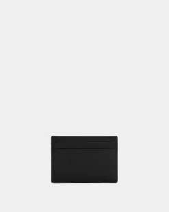 Beckett Card Holder in Black Leather