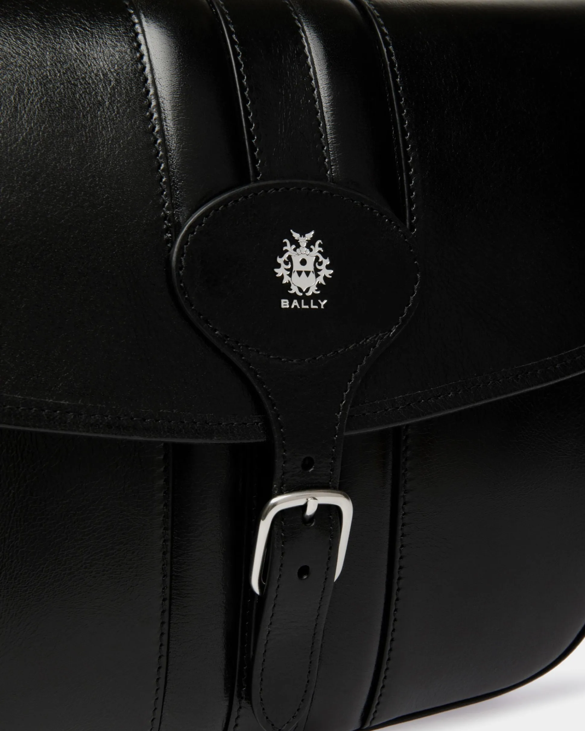 Beckett Crossbody Bag In Black Leather