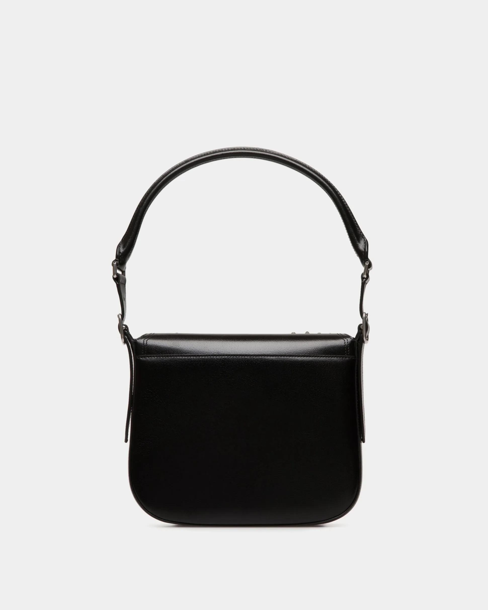 Beckett Crossbody Bag In Black Leather with Studs