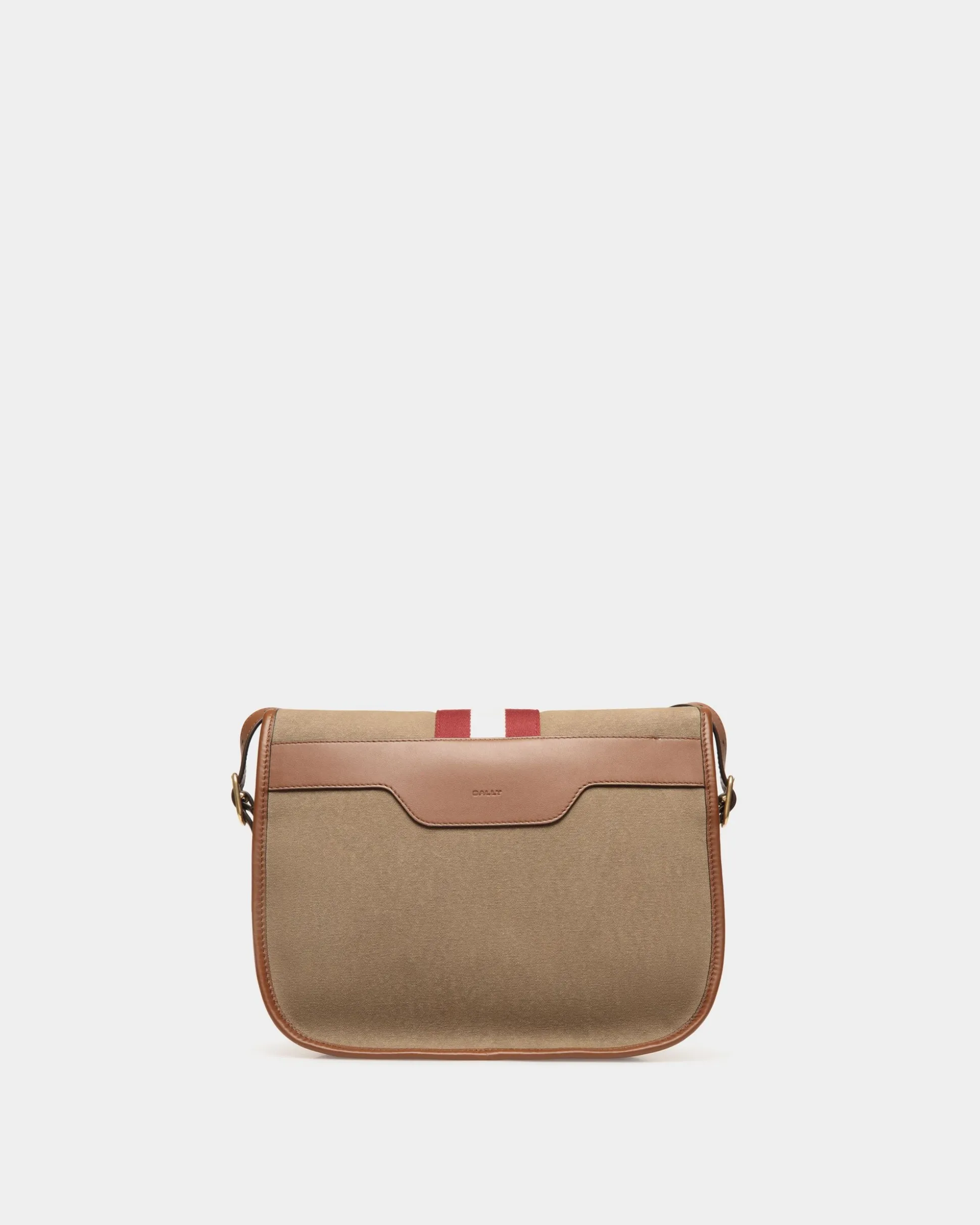 Beckett Crossbody Bag In Khaki Cotton Canvas