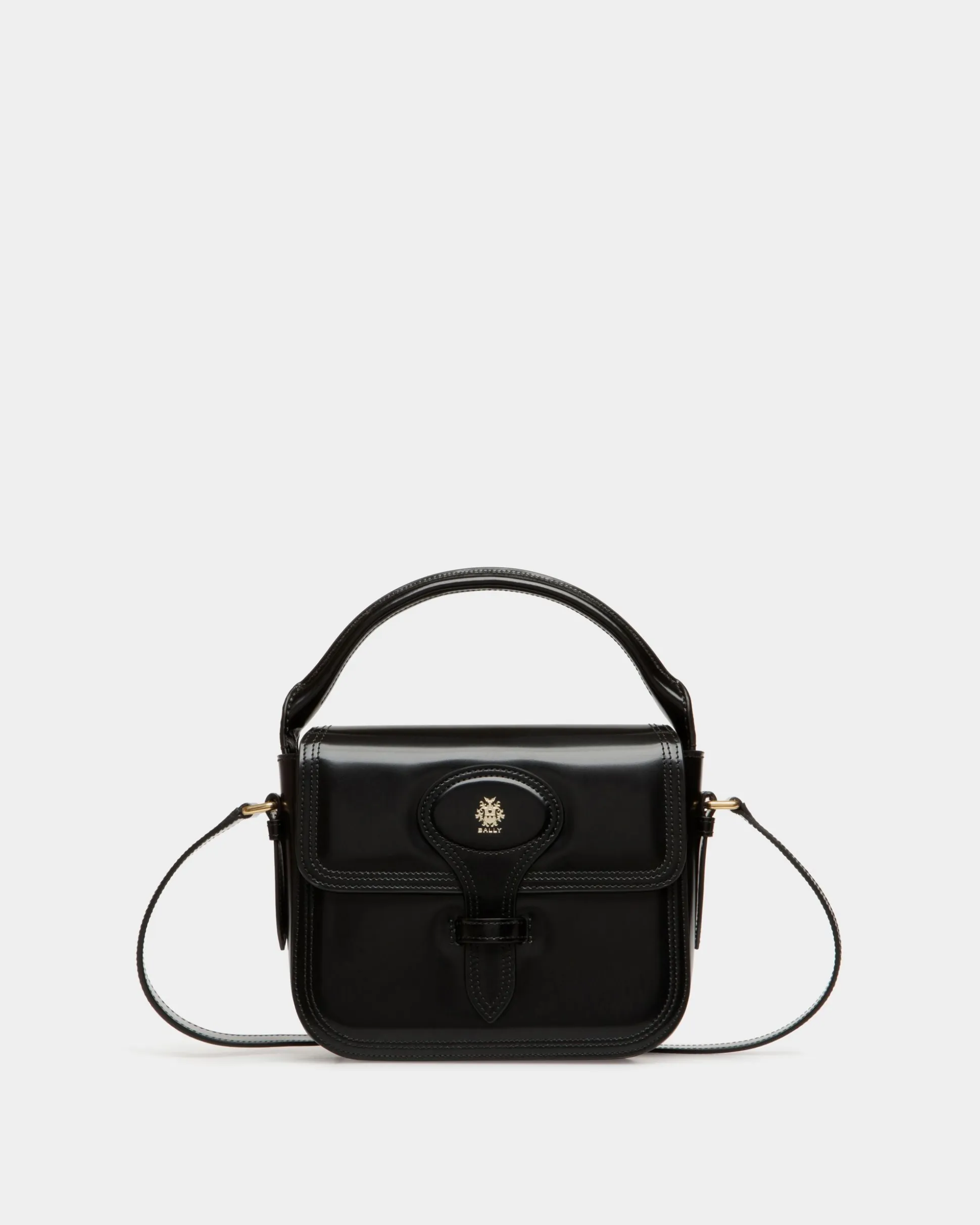 Beckett Minibag In Black Brushed Leather