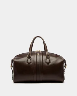Beckett Weekender In Ebano Leather