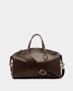 Beckett Weekender In Ebano Leather