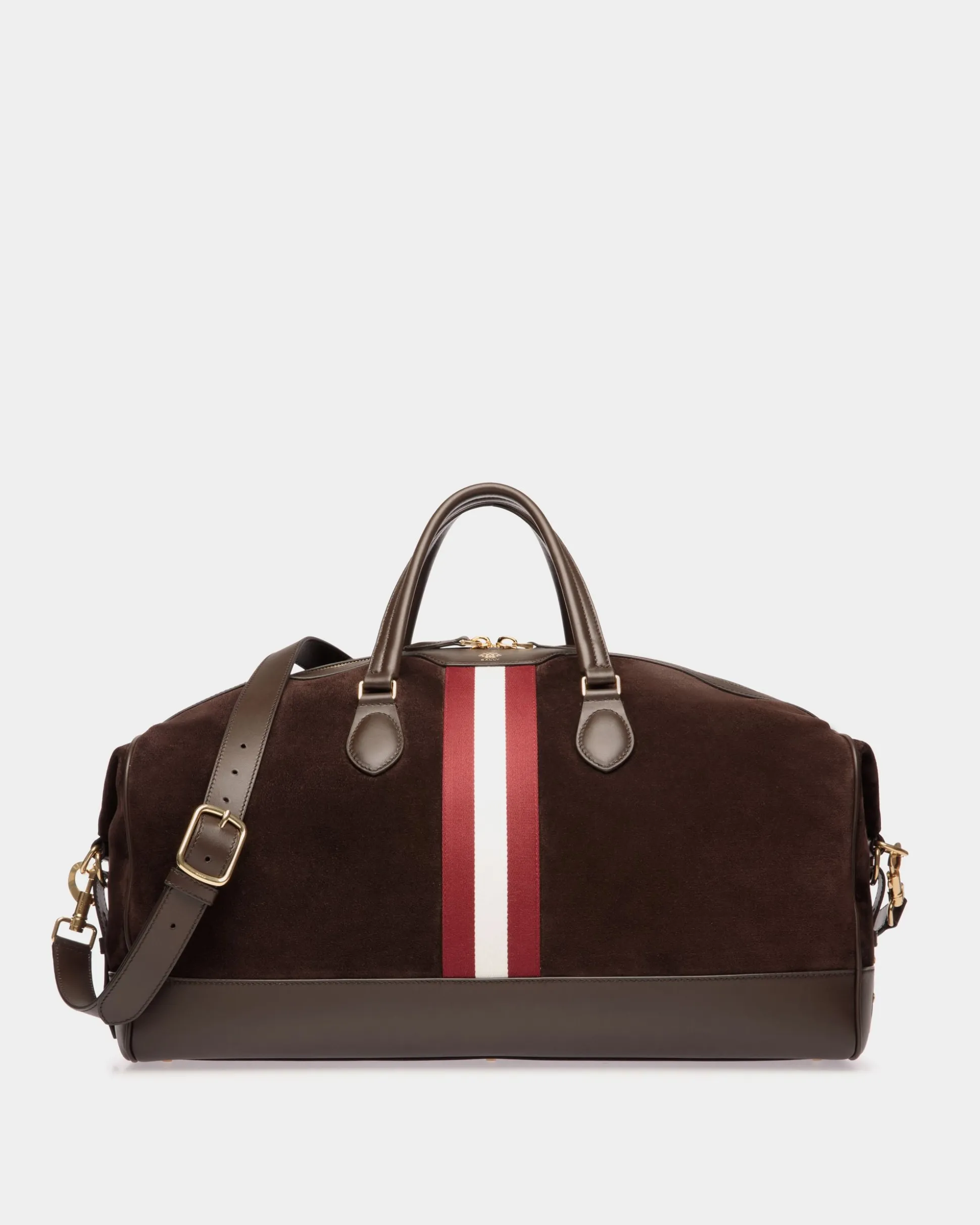 Beckett Weekender in Ebano Suede And Leather