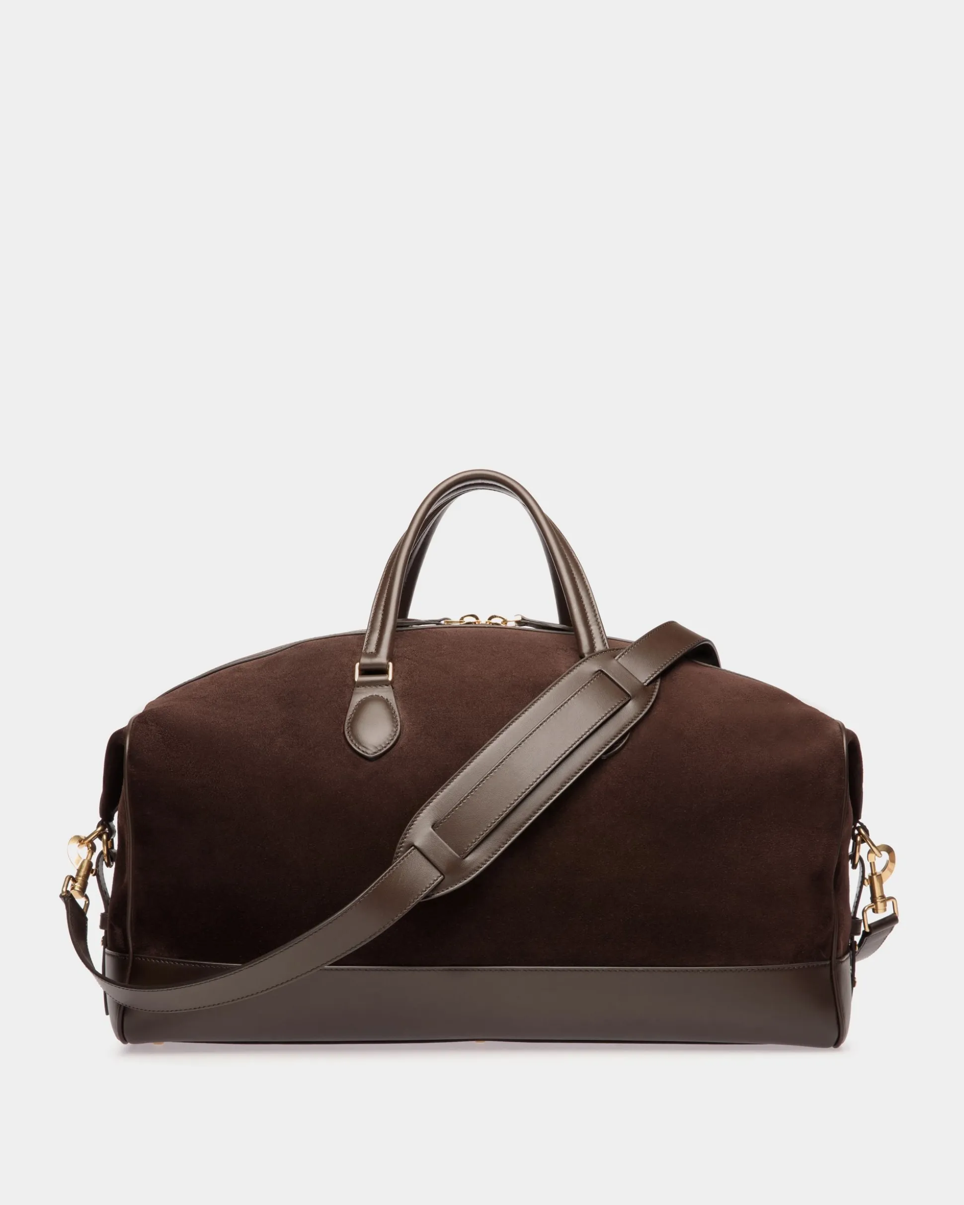 Beckett Weekender in Ebano Suede And Leather
