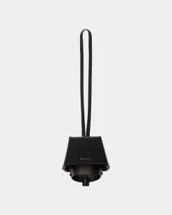 Belle Charm in Black Brushed Leather