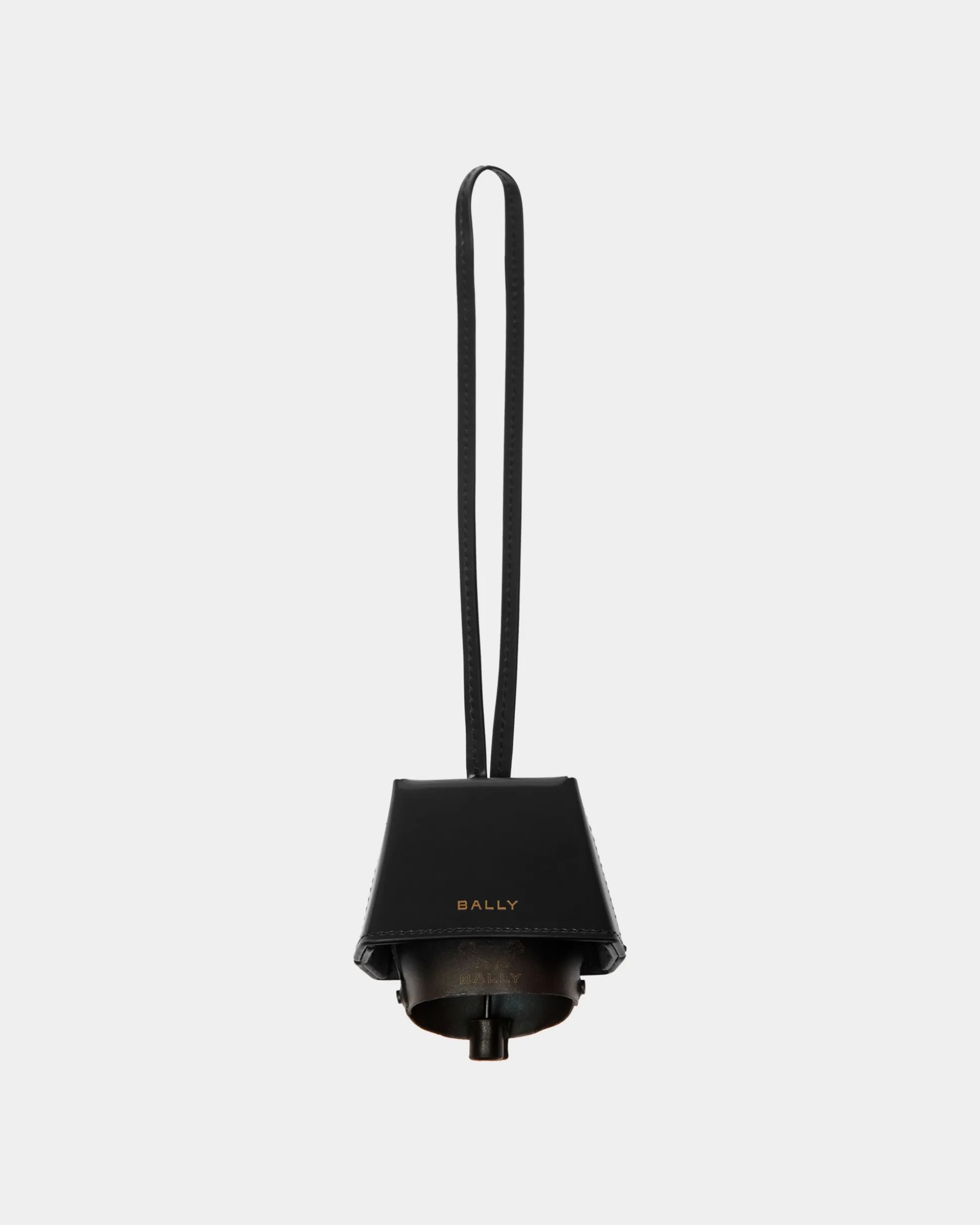 Belle Charm in Black Brushed Leather